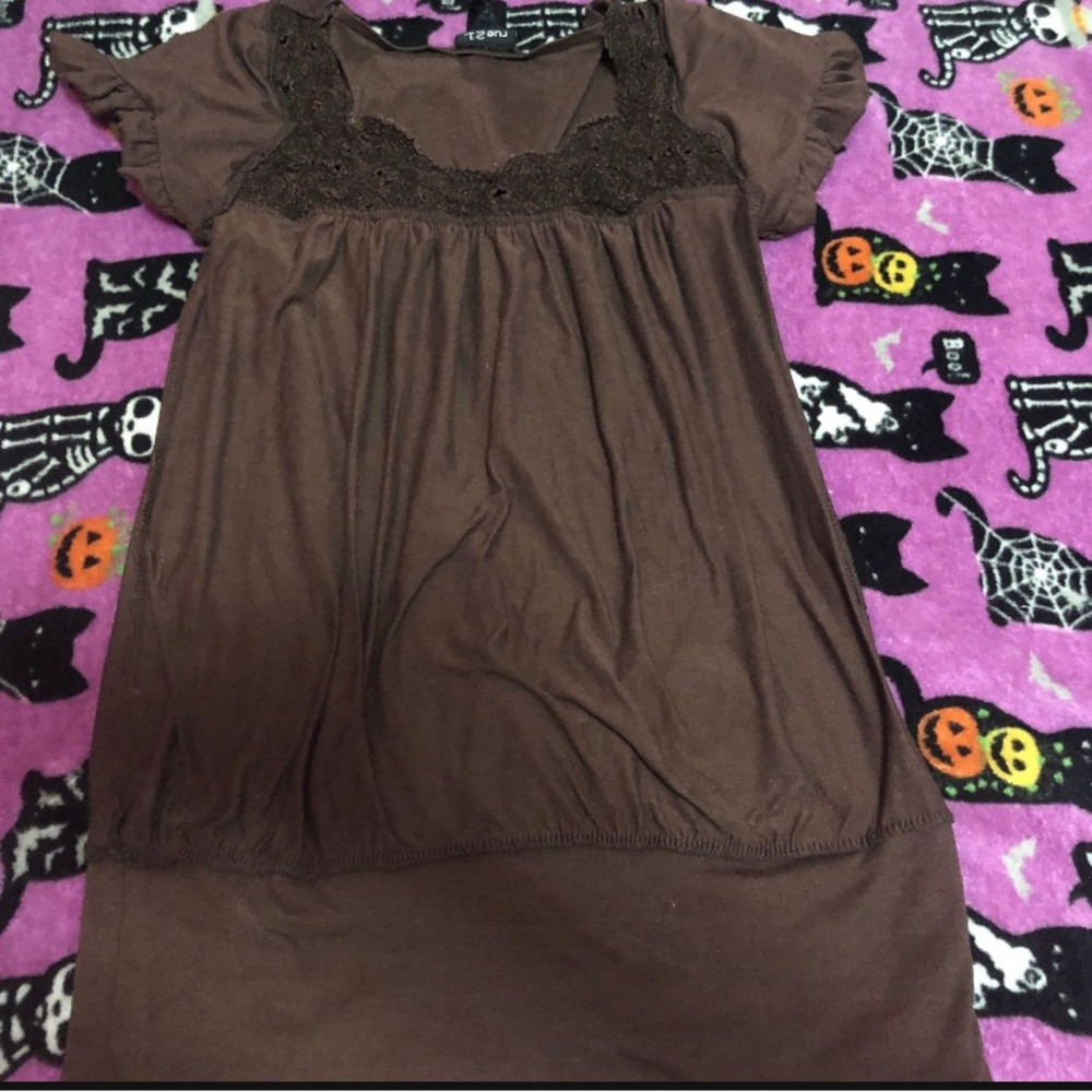 Cute brown top vintage